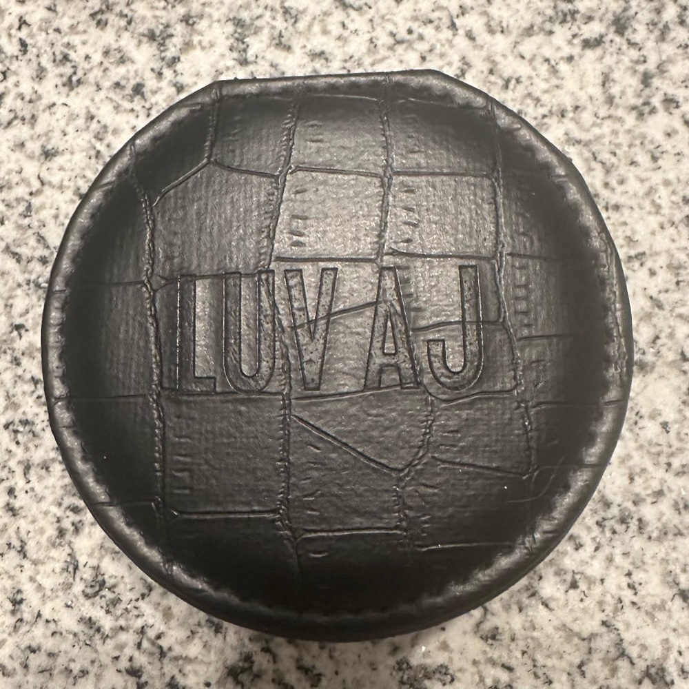 New Without Tags Black Leather Travel Jewelry Case by Luv AJ